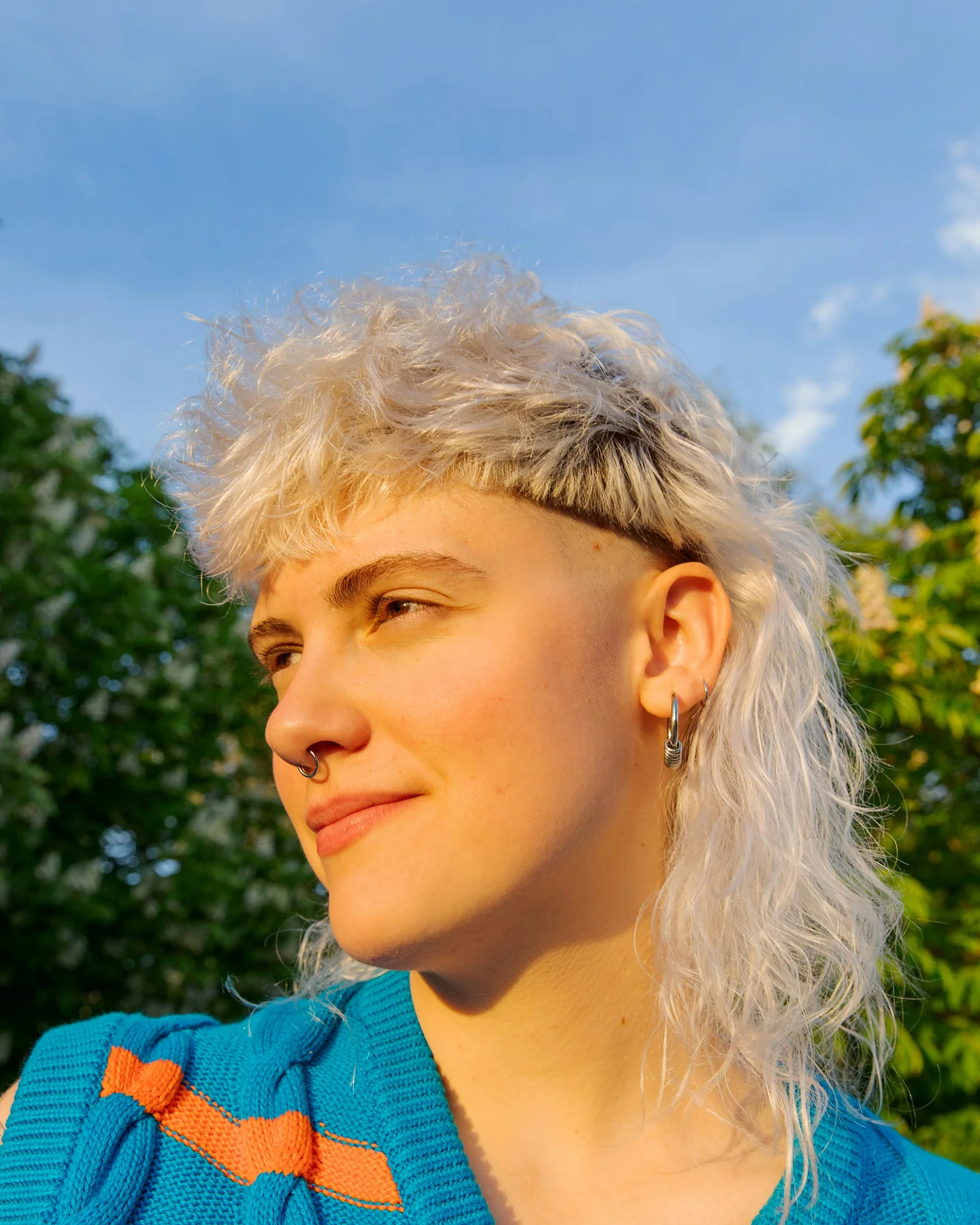 Portrait in warm evening sun
